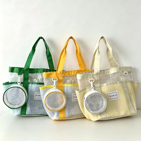 Customization Dopamine‑Colored Mesh Beach Bag Corporate Gifts
