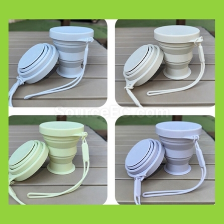 Customization Colorful And Portable Collapsible Silicone Cups Corporate Gifts