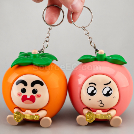 Customization Fruit-Shaped Lucky Draw Model Ornament Keychain Corporate Gifts