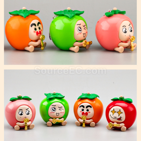 Customization Fruit-Shaped Lucky Draw Model Ornament Keychain Corporate Gifts