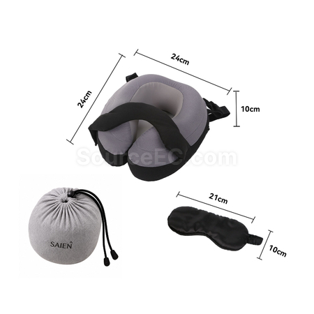 Customization Travel Neck Pillow Set: U-shaped Pillow & Eye Mask Corporate Gifts