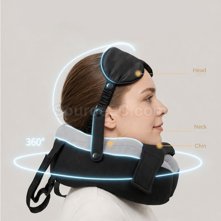 Customization Travel Neck Pillow Set: U-shaped Pillow & Eye Mask Corporate Gifts