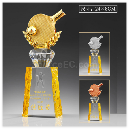 Customization Table Tennis Metal Trophy Corporate Gifts