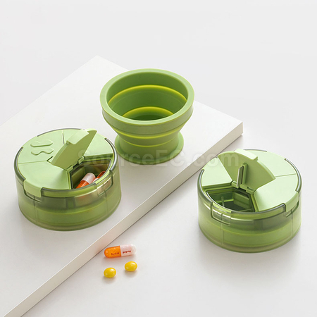 Customization 2‑in‑1 Portable Pill Box Water Cup Corporate Gifts