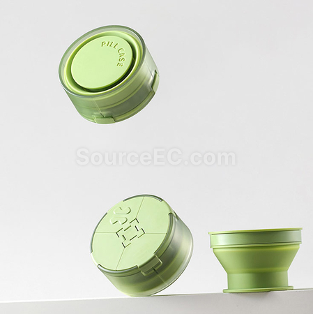 2‑in‑1 Portable Pill Box Water Cup