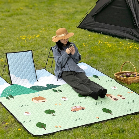 Outdoor Picnic Mat with Backrest