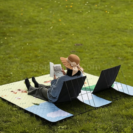 Customization Outdoor Picnic Mat with Backrest Corporate Gifts