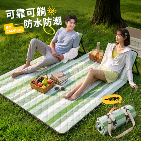Detachable Backrest Picnic Mat