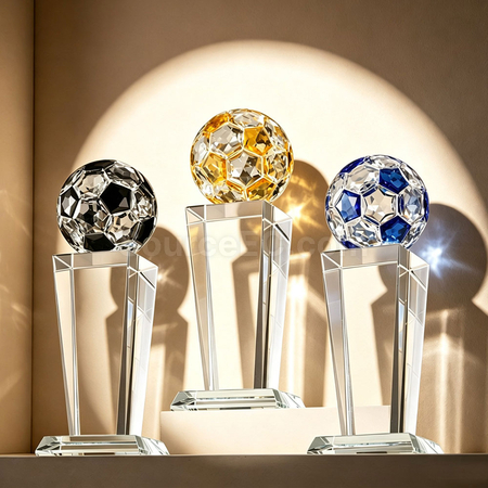 Football Crystal Trophy