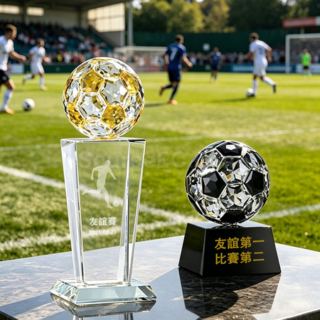Customization Football Crystal Trophy Corporate Gifts