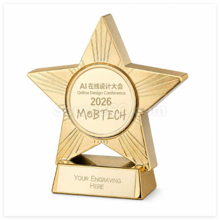 Customization Resin Star Award Trophy Corporate Gifts