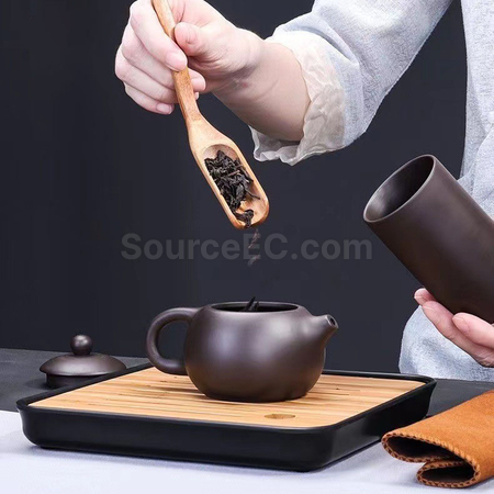 Customization Purple Clay Travel Tea Set Corporate Gifts