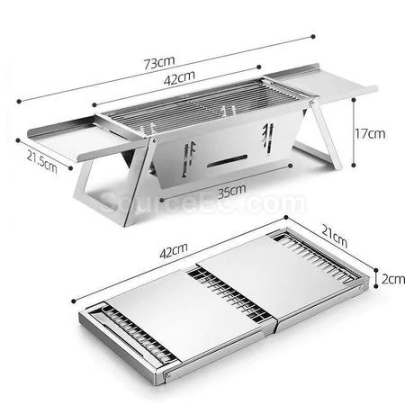Customization Stainless‑Steel Folding BBQ Grill Corporate Gifts