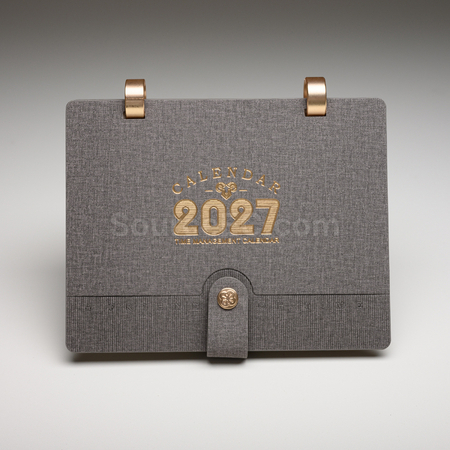 Fabric-Textured Calendar