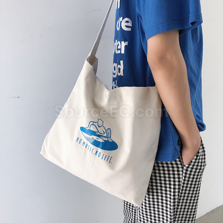 Customization Fresh And Artistic Crossbody Canvas Bag Corporate Gifts