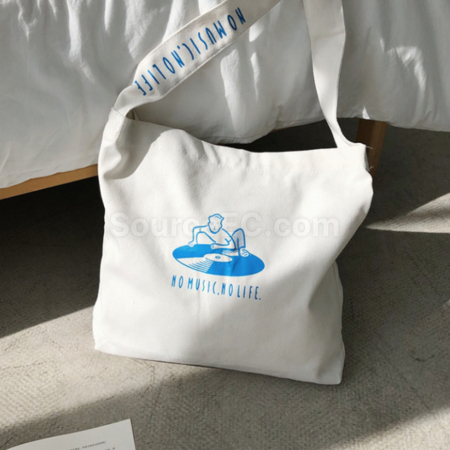 Customization Fresh And Artistic Crossbody Canvas Bag Corporate Gifts