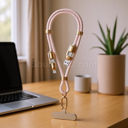 Customization 240W Multifunctional Mobile Phone Crossbody Lanyard Data Charging Cable Corporate Gifts