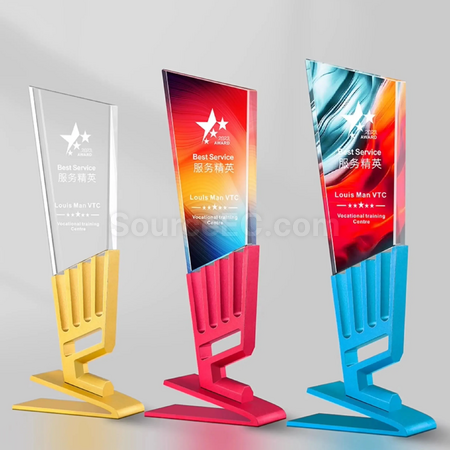 Customization Color Crystal Trophy Corporate Gifts