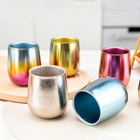 Pure Titanium Ice Flower Goose Egg Cup