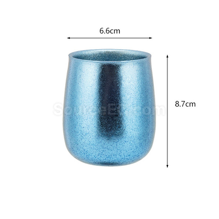 Customization Pure Titanium Ice Flower Goose Egg Cup Corporate Gifts