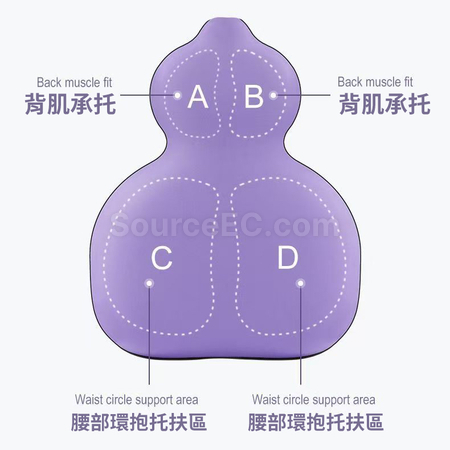 Customization Gourd Lumbar Support Pillow Corporate Gifts