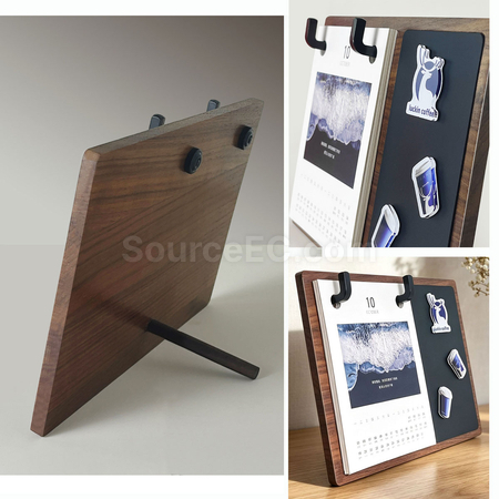 Customization Magnetic Solid Wood Desk Calendar  Corporate Gifts