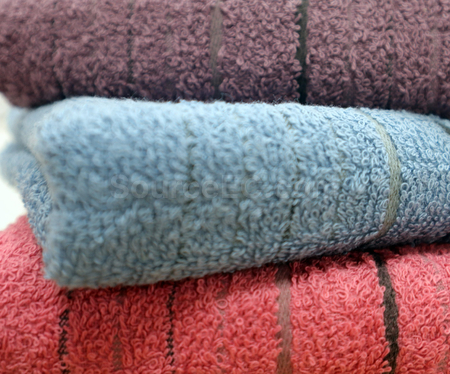 【Taiwan-made】Dark Graphene Horizontal Stripe Towel