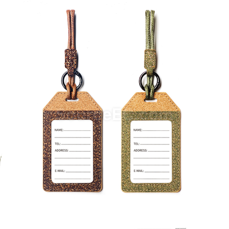 Customization Coffee Grounds Tea LeavesAnd Cork Luggage Tags Corporate Gifts