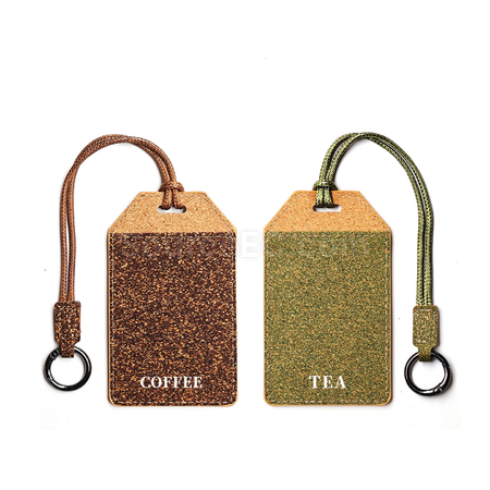 Customization Coffee Grounds Tea LeavesAnd Cork Luggage Tags Corporate Gifts