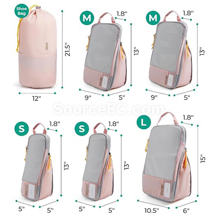 Customization Travel Compression Packing Cubes Set (6 PCS) Corporate Gifts