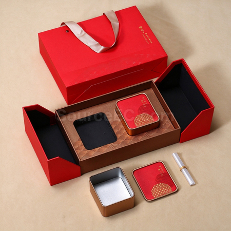 Customization Double-door Tea Gift Box Set Corporate Gifts