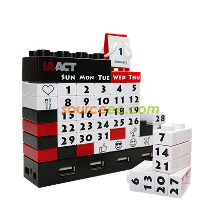 Office and Stationery, Gattola Perpetual Calendar Usb Hub Wholesale, Calendar, Usb Hub, Desk calendar, Stationery Wholesale