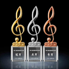 Musical Note Singing Musical Crystal Trophy
