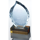 Colored Glaze Crystal Trophies 