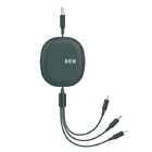 66W 3-in-1 Retractable Charging Cable