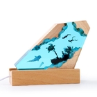 Solid Wood Resin Night Light Art Ornaments