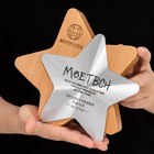 Solid Wood Metal Award