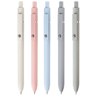 Low center of gravity steel ball pen clip gel pen