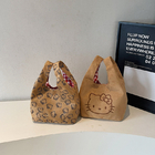 Suede And Vintage Red Plaid Handbag