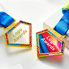 Metal Crystal Medal
