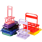  Four-hole folding wine rack plastic beer cup holder